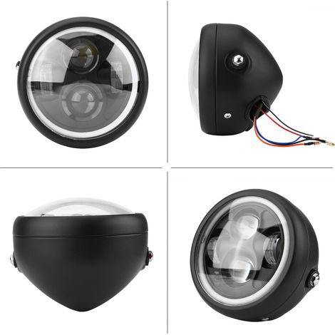 Lampadina LED per faro moto da 16 cm/6,5" per Sportster Cafe Racer Bobber (1/5)
