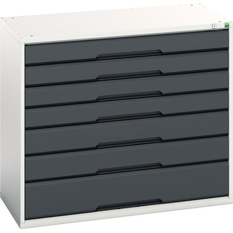 Bott 16925229.19 Verso 7 Drawer Cabinet 1050x 900mm Anthracite Grey BOT169252299