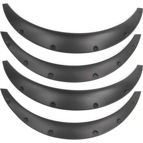 Lot de 4 élargisseurs d'ailes de voiture universels pour la plupart des voitures tout-terrain SUV 2 pièces avant + 2 pièces arrière (1/5)