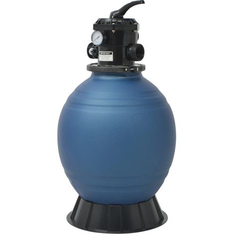 Vidaxl – Filtre à sable piscine 9 m³/h – Vanne multivoie 6 positions – Raccordement 32/38 mm – Polyéthylène haute densité