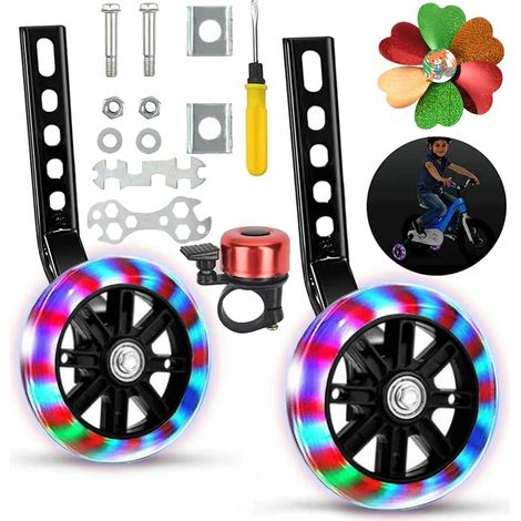 Roues Stabilisatrices,Roulette Velo Enfant,Roulette Velo Universelle,Roues Auxiliaires de Vélo,Stabilisateurs Vélos,Roues de Support pour Vélo d'enfant,Stabilisateurs Velo (1/5)
