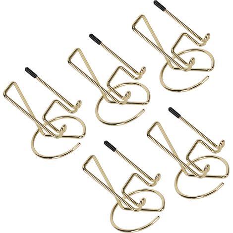 5er-Set Handy-Tischständer aus Metall, niedlich, galvanisiert, goldfarben (1/5)