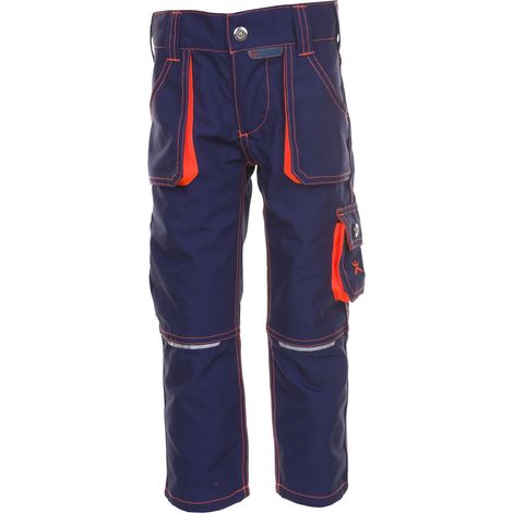 Pantalon de protection planam basalt junior unisexe enfant marine orange (1/4)