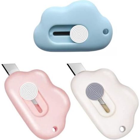 3PCS Cutter standard,Box Cutter,Ouvre-lettre,Couteau de papeterie,Mini coupe-papier portable,couteaux utilitaires, couteaux à tapis (1/4)
