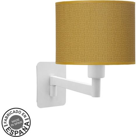 Aplique Abatible Moda 1xe14 Blanco/amarillo 26x17x28 Cm