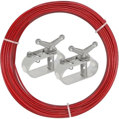 Tendeurs Bache Piscine,Longueur 2 Mm 30 M Avec 2 Tendeurs Pour Couverture De Piscine En Corde,Câble De Tension De Câble De T[CA114] (1/5)