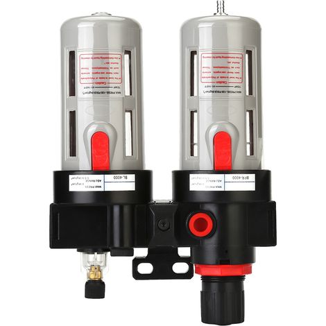 PT1/2 Kompressor-Luftfilter mit Regler, Manometer und Öl-Wasser-Abscheider – Werkzeugsatz (1/5)