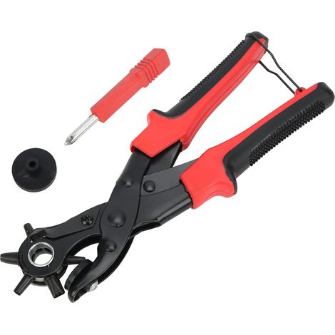 Pince à trous multifonction pour cuir, idéale pour chaussures et étiquettes en cuir (1/5)