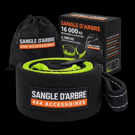 Sangle tour d'arbre et remorquage tout-terrain 2,4 m 12 tonnes - Verte vert 240 × 0,76 × 0,3 cm 1,25 kg – Livraison gratuite