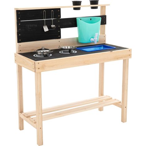 Cuisine d'extérieur pour enfant LITTLE CHEF bois FSC® (1/5)
