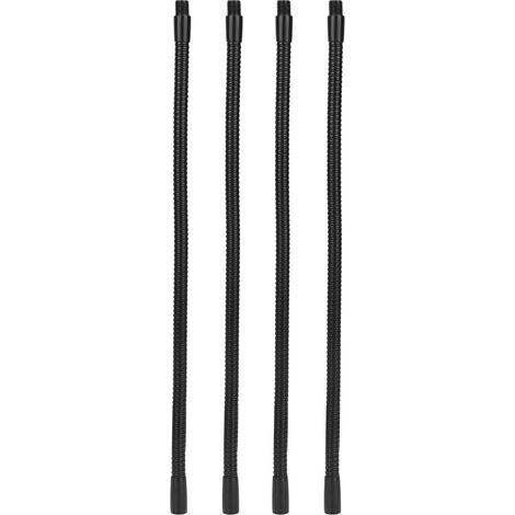 Tuyau de lampe à col de cygne en aluminium, calibre 10mm, raccords d'éclairage de Table et de bureau flexibles, 35cm, 4 pièces