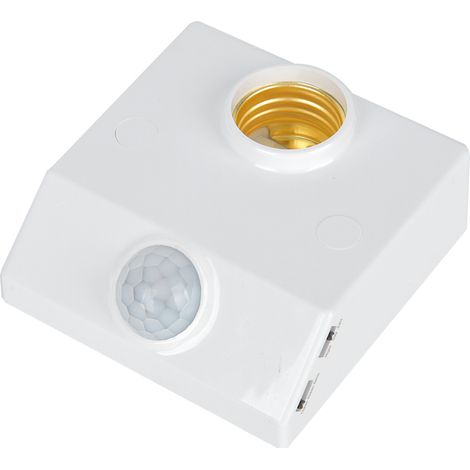 Infrarot-Bewegungsmelder-Schalter, verstellbare E27-Lampenfassung für LED-Lampen und Haushaltsgeräte (1/5)