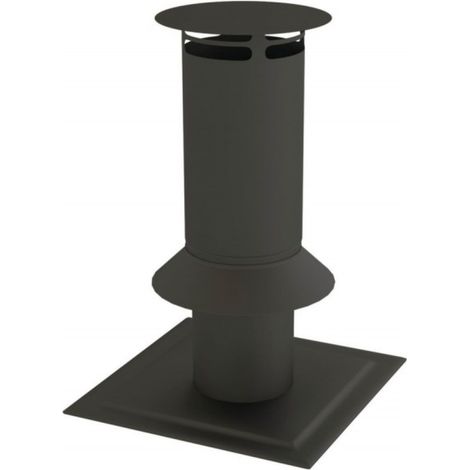 TEN – Terminal de cheminée 80mm en polymère – Joint d'étanchéité pour montage C9 – Résiste aux UV jusqu'à 160°C – 97080965