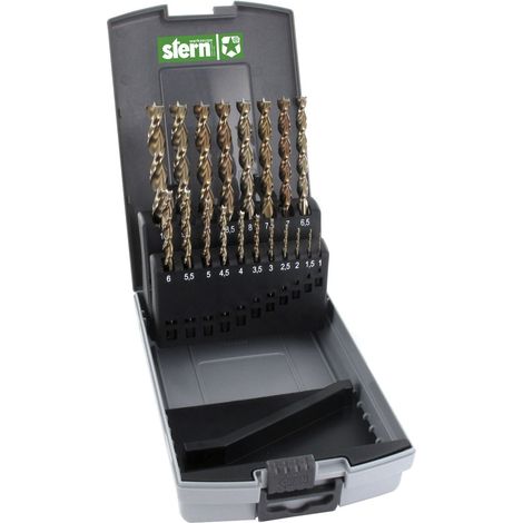 STERN Holzspiralbohrer-Kassette Nr, 307 HS Bohrer ø 1-10 mm 19-teilig