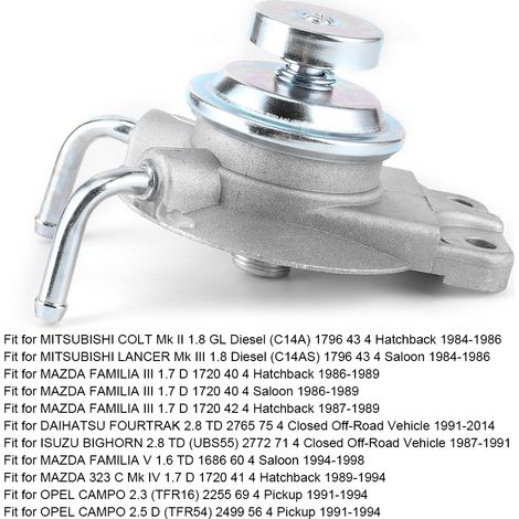Kraftstoffförderpumpe mit Öl-Wasser-Abscheider MB554950, passend für Mitsubishi Colt (1/5)