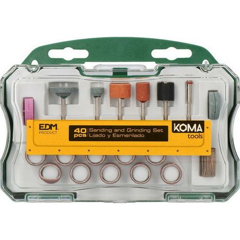 Set di 40 Accessori per Mini Utensile Rotante Multiuso 08709 KomaTools (1/2)