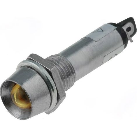 Piloto LED 24Vdc Luz AMARILLO  Para Panel