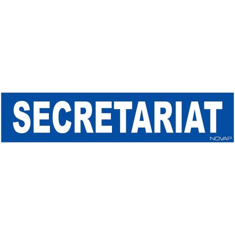 Panneau Secrétariat - Rigide 330x75mm - 4120805
