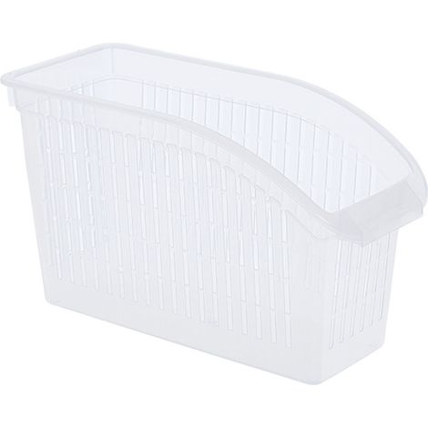 Panier de rangement de cuisine peu encombrant, transparent, petit bac de rangement pour garde-manger, idéal pour la maison (1/4)