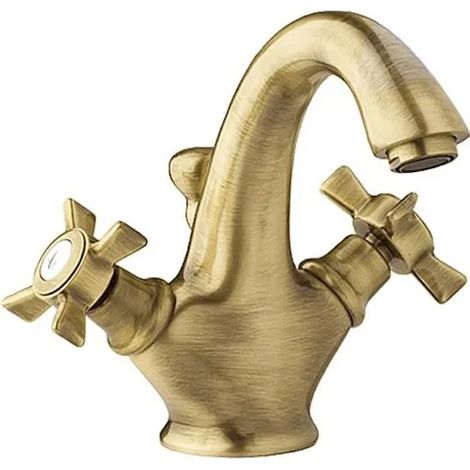 Robinet de lavabo rétro en bronze