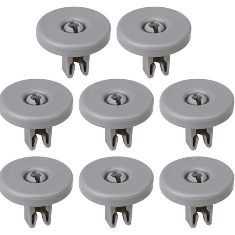 Lot de 8 roulettes pour panier inférieur de lave-vaisselle (1/4)