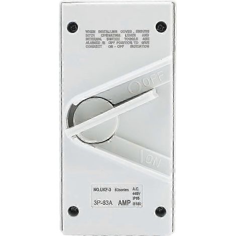 Interrupteur sectionneur extérieur étanche et résistant aux intempéries UKF UKF3-3P AC440V 63A HF (1/5)