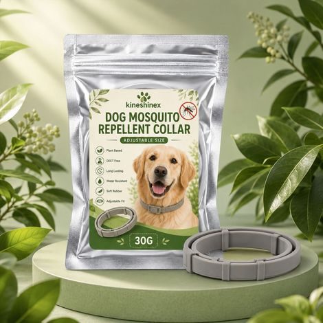 Kineshinex Insektenschutzhalsband für Hunde: Sicher, hautfreundlich, wasserdicht, langlebig, verstellbare Größe (1/5)