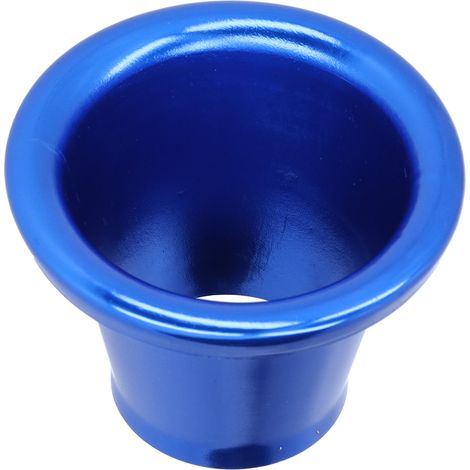 Adaptateur de Cornet d'Admission d'Air Turbo 1,9 pouces Velocity Stack CNC Aluminium Accessoire de Modification Auto Bleu (1/5)
