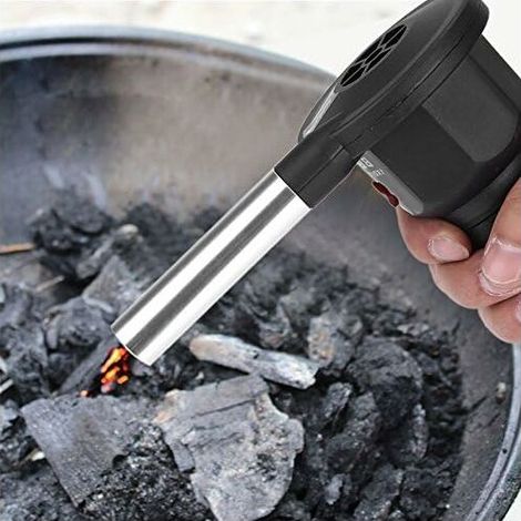 VURAHOME - Ventilateur Barbecue Electrique Soufflet pour cheminée et Barbecue de BBQ Kit Barbecue pour Pique-Nique en Plein Air Utensiles de Cuisine (1/5)