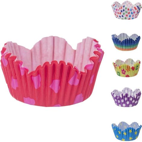 Moldes de papel para cupcakes de 7 cm, 80 unidades. (1/3)
