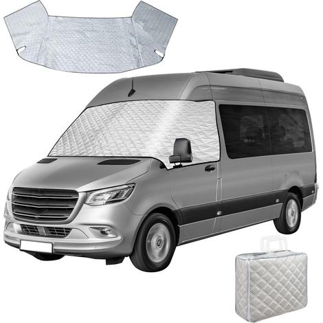 Bâche pare-brise pour Mercedes Sprinter 2019-2025, 2 couches coton, aimantée, étanche, protection été/hiver