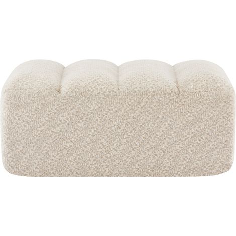 Modulares Ottoman-Pouf aus Bouclé-Stoff in Beige 104x61x45 cm MODENUIT (1/5)