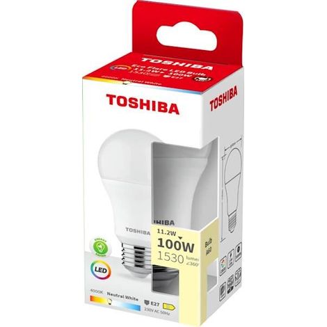 BOMBILLA LED TOSHIBA ECOFLARE A60 E27 11.2w 4000k