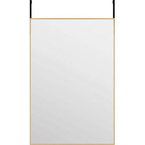 Miroir de porte Doré 40x60 cm Verre et aluminium