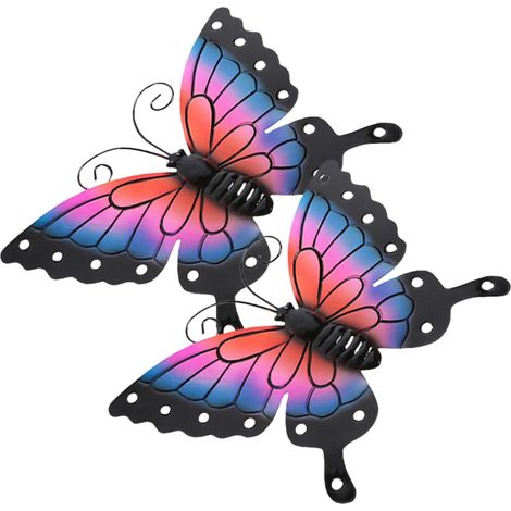 2 Stück Schmetterling Wandbehang Dekoration