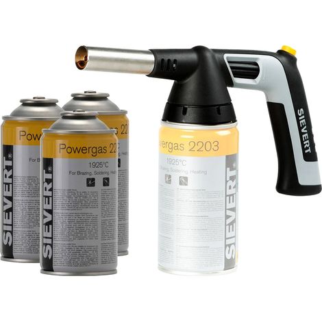 SIEVERT Lötlampe Handyjet 2282 mit 3x Schraubkartusche - 228201-Set1 (1/2)
