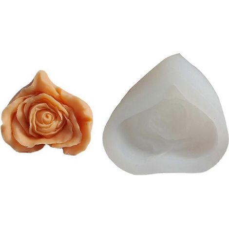 Moules en silicone en forme de rose à faire soi-même, moules à savon en silicone, moules à bougies à faire soi-même