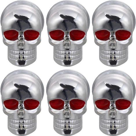 Lot de 6 vis de fixation pour plaque d'immatriculation de moto, vis à tête fantôme robustes, décoration pour plaque d'immatriculation de moto-2.5X1.8X1.5CM-Silver