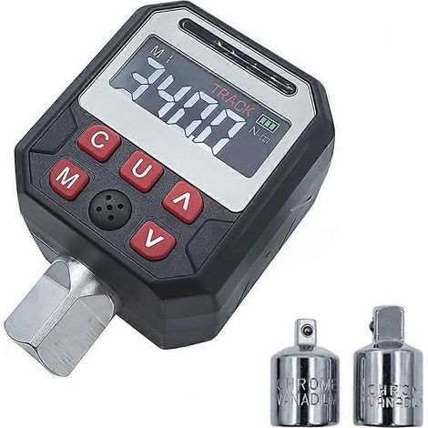 Adaptateur de couple numérique LED haute précision ±2 % pour vélo, industrie automobile, test de couple 17-340 Nm, entraînement 1/2 pouce. (1/5)