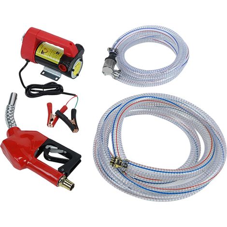 Pompes de transfert d'huile électriques robustes 12 V 24 V avec buse d'arrêt automatique pour des applications de transfert de carburant efficaces (1/4)