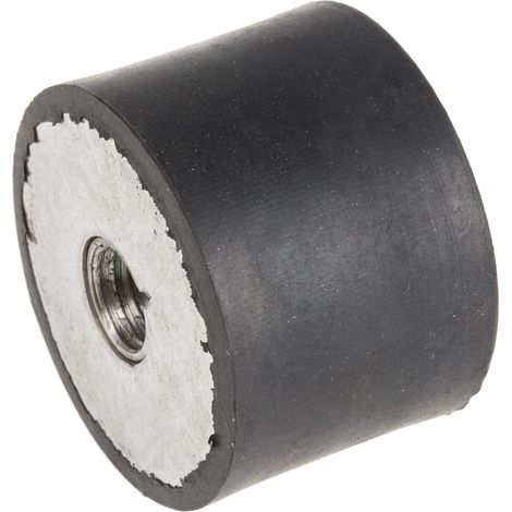 Plot antivibratoire femelle RS PRO M10 Ø 40mm en Caoutchouc naturel ( Prix pour Sachet de 2 )