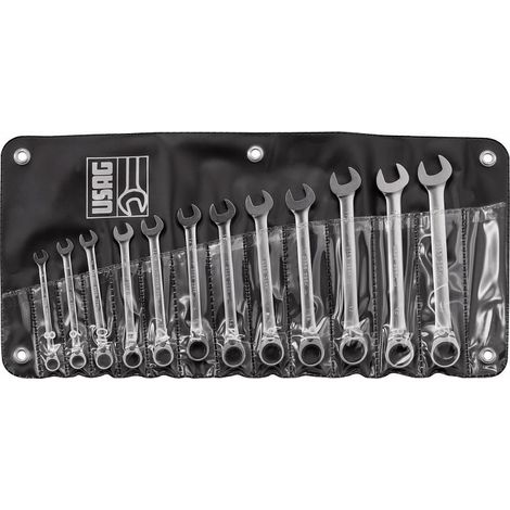 SERIE 12 CHIAVI COMBINATE A CRICCHETTO CON ANELLO TENUTA 285 KA/B12
