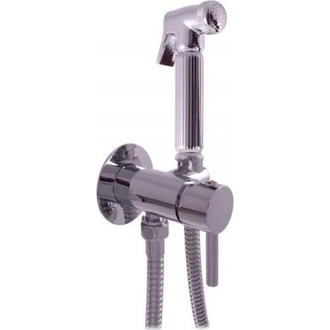 Mitigeur bidet ou WC encastrable SEINA avec douchette en laiton chromé (1/5)
