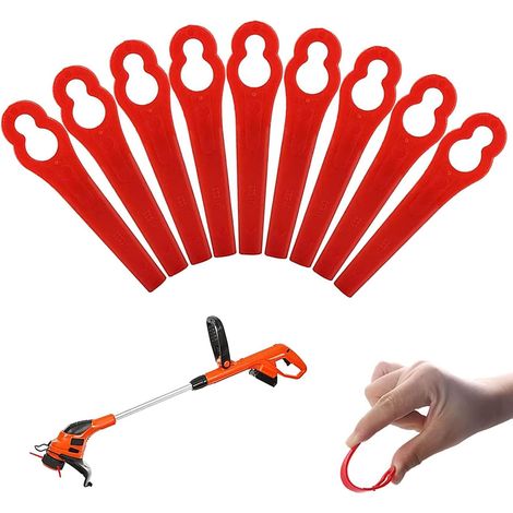30 Pcs Lame Plastique Coupe Bordure, Coupe Bordure à Lame Plastique, Lames en Plastique de Rechange, Lames en Plastique de Rechange pour Coupe Bordure (1/5)