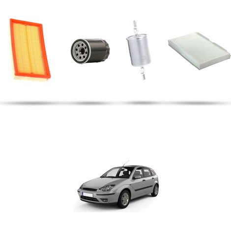 Kit tagliando 4 filtri compatibile con Ford Focus 1.8i 16v 85kw dal 1998 al 2004 (1/5)