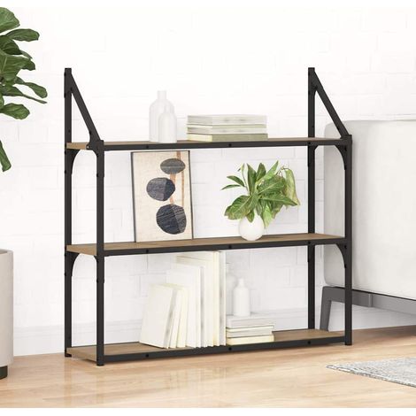 Wandregal Artisan-Eiche 80 x 21 x 78,5 cm Holzwerkstoff