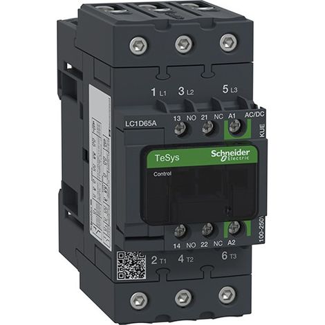 Contacteur de puissance Schneider TeSys D 3P AC-3 bobine 250V AC/DC  40W