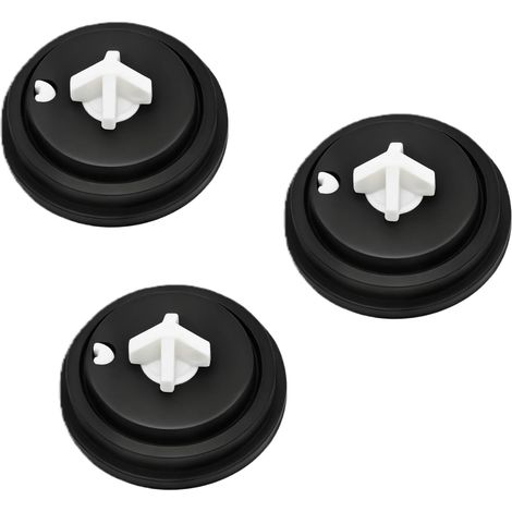 3pcs Rondelles de Joint Chasse D'eau WC, Membrane Chasse D'eau pour WC, Membrane Flotteur WC, Compatible avec Vannes d'Entrée Latérale et Inférieure (1/5)