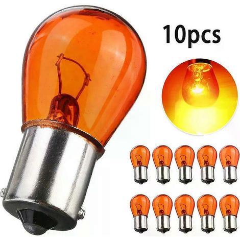 Lot de 10 supports de clignotants à baïonnette PY21W BA15S pour voiture (accessoires auto). (1/5)