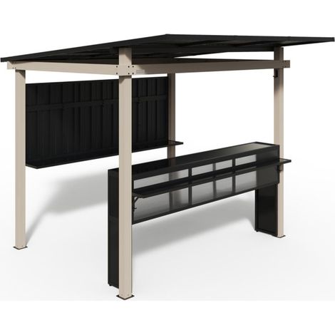 Sojag Aluminium Gartenbar Barilo lichtgrau